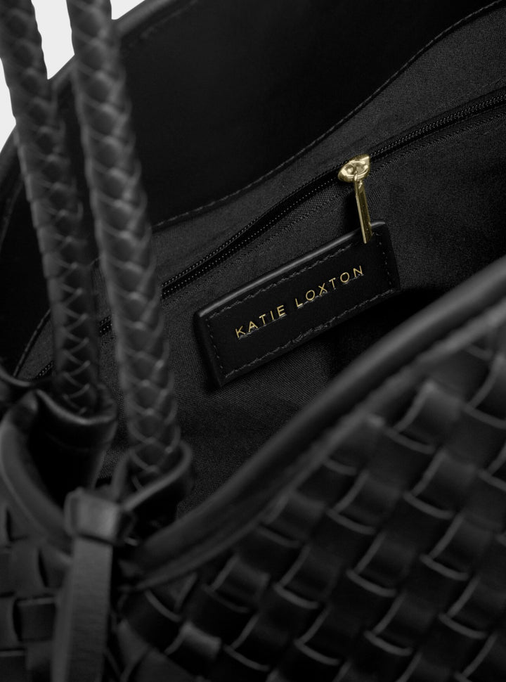 NOVA HAND WOVEN LARGE SHOULDER BLACK