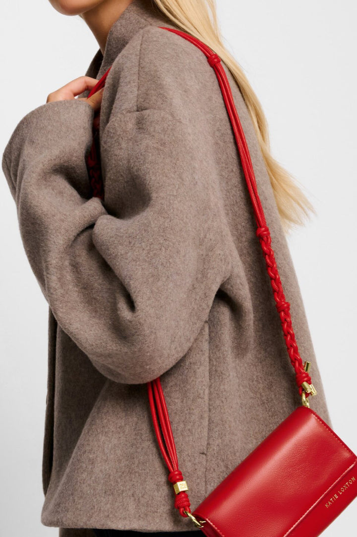 ARDEN BRAIDED MINI BAG | RED