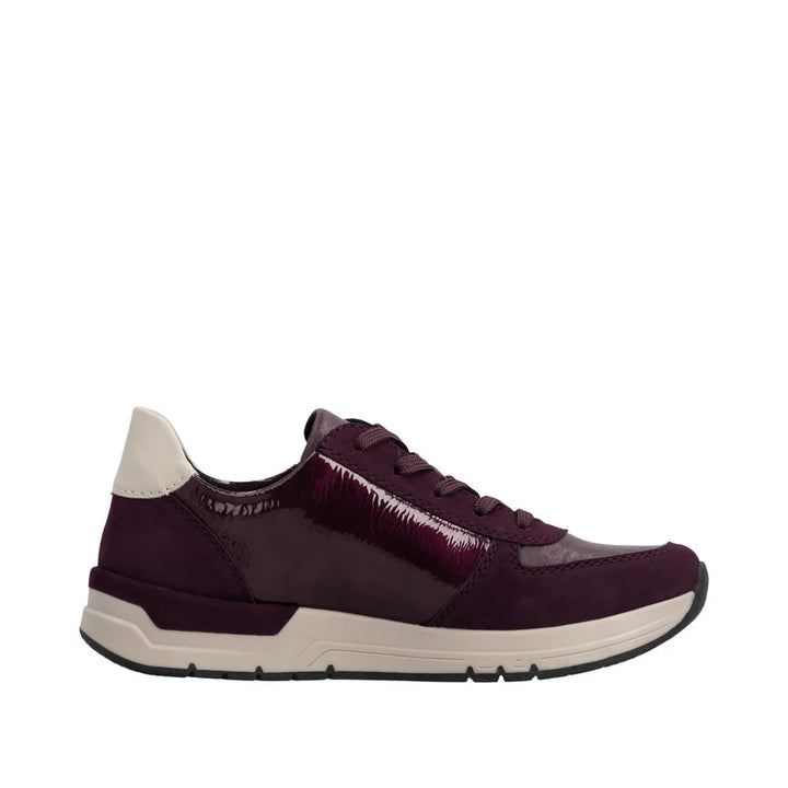 Rieker Women's Red Leather Lace and Zip Trainers 58902-35