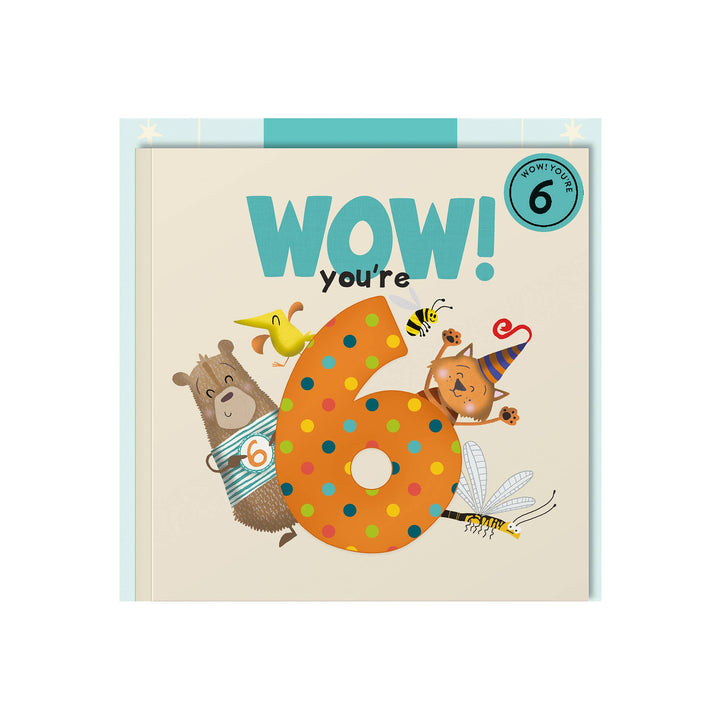 Wow! You're 6 | Age Cards | Age Birthday Card Book | Age 6