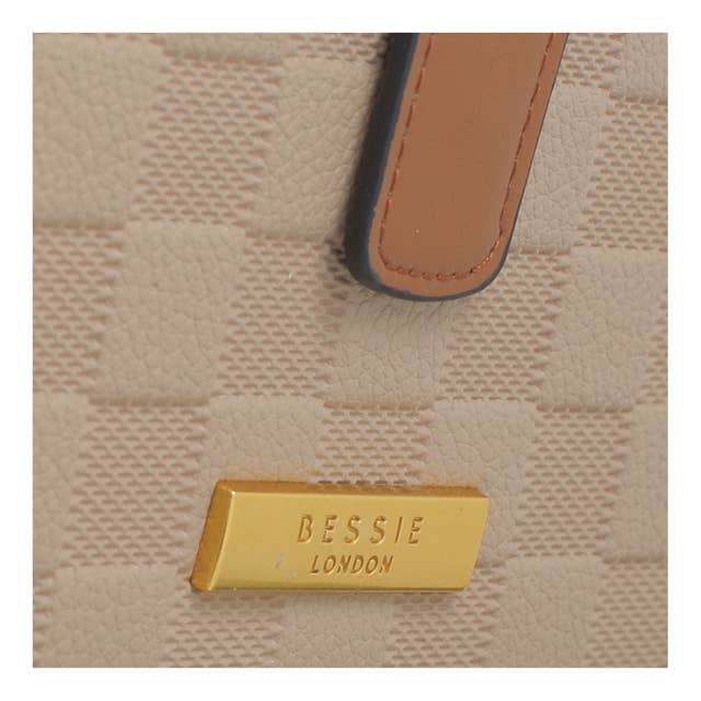 CHECKERBOARD WALLET: KHAKI