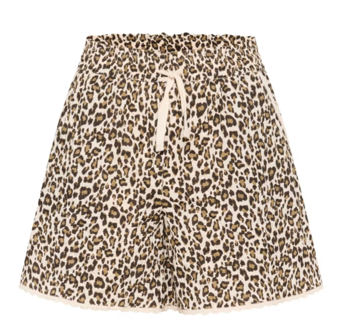 CRÈME LEOPARD KIRBY SHORTS