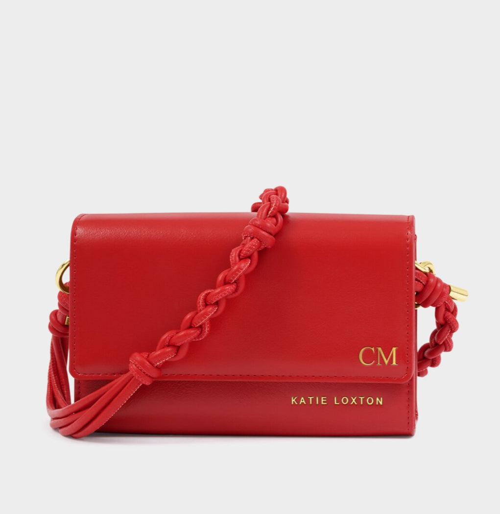 ARDEN BRAIDED MINI BAG | RED