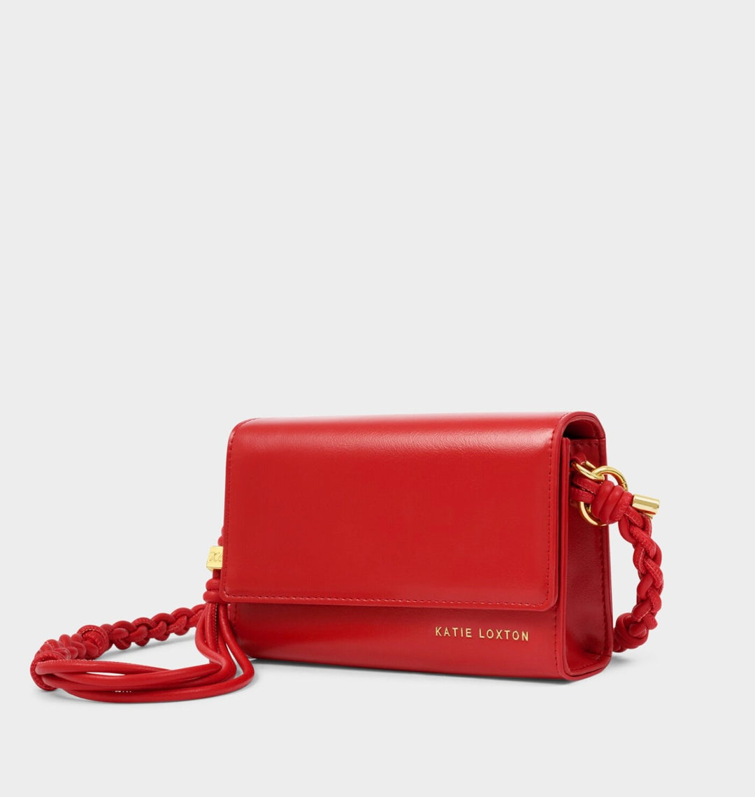 ARDEN BRAIDED MINI BAG | RED