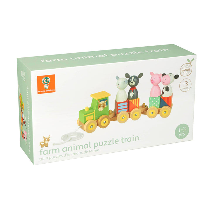 Farm Animal Puzzle Train