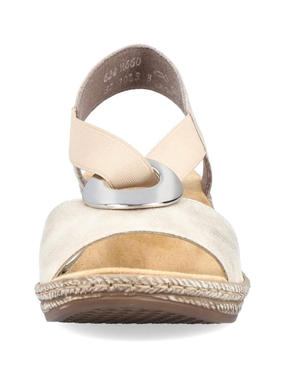 624H6-60 LADIES' SANDALS BEIGE SEITL. ANFLECHTER