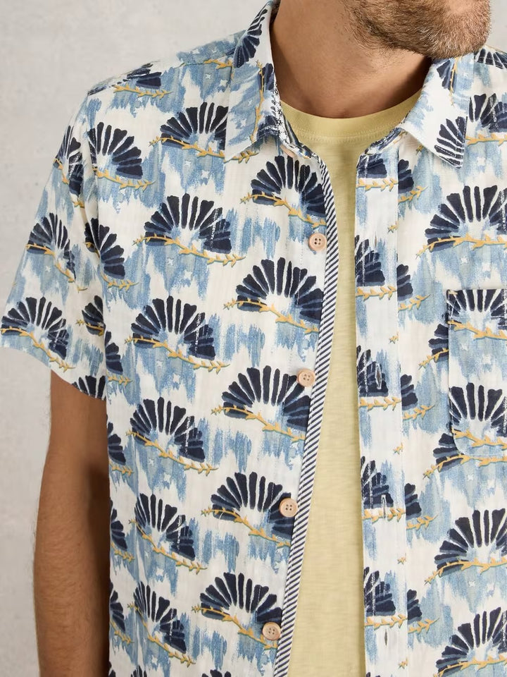 BLUE PRINT FAN PRINTED SHIRT