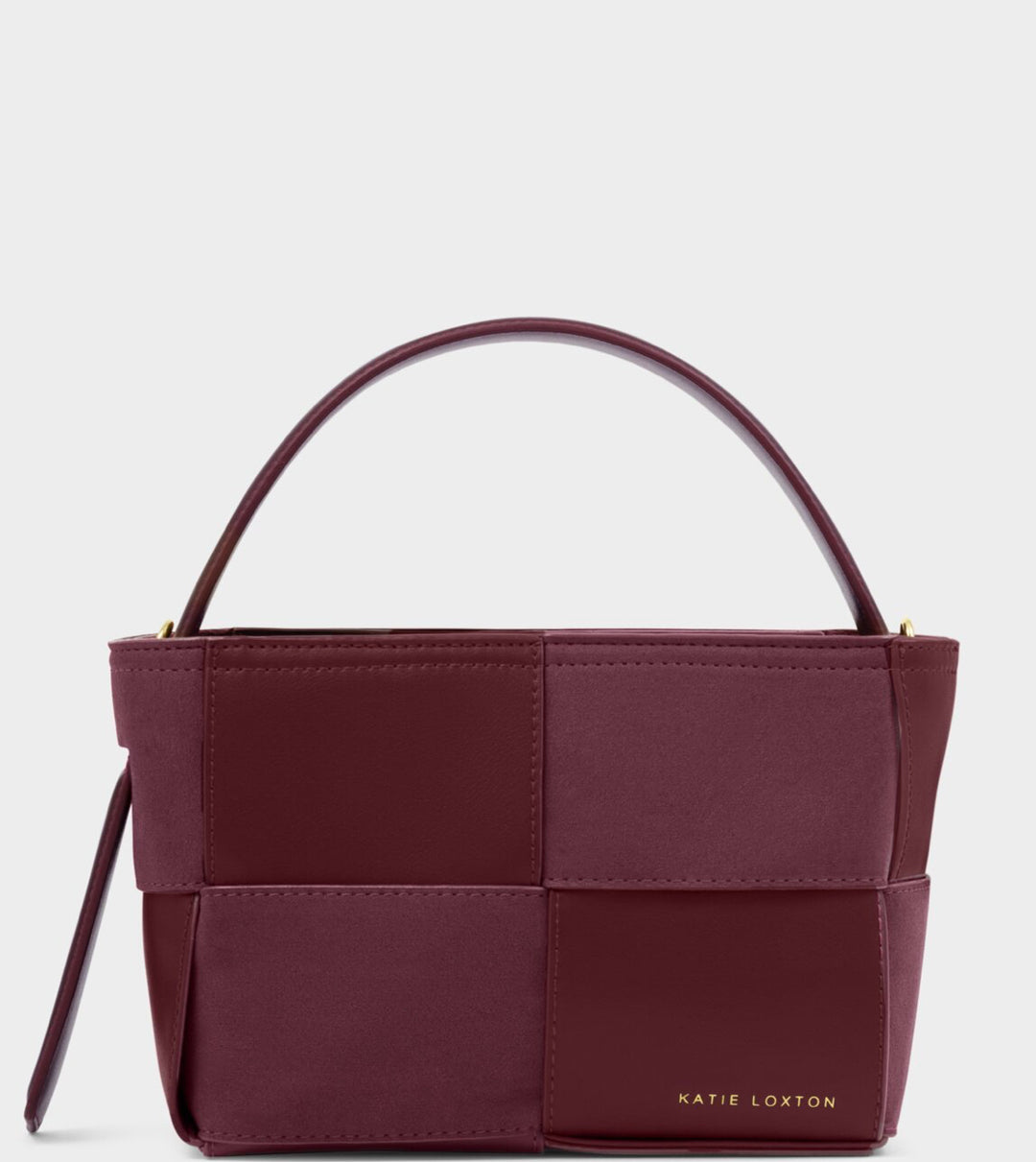 TAYA WOVEN SUEDETTE TOP HANDLE
BAG| CHERRY