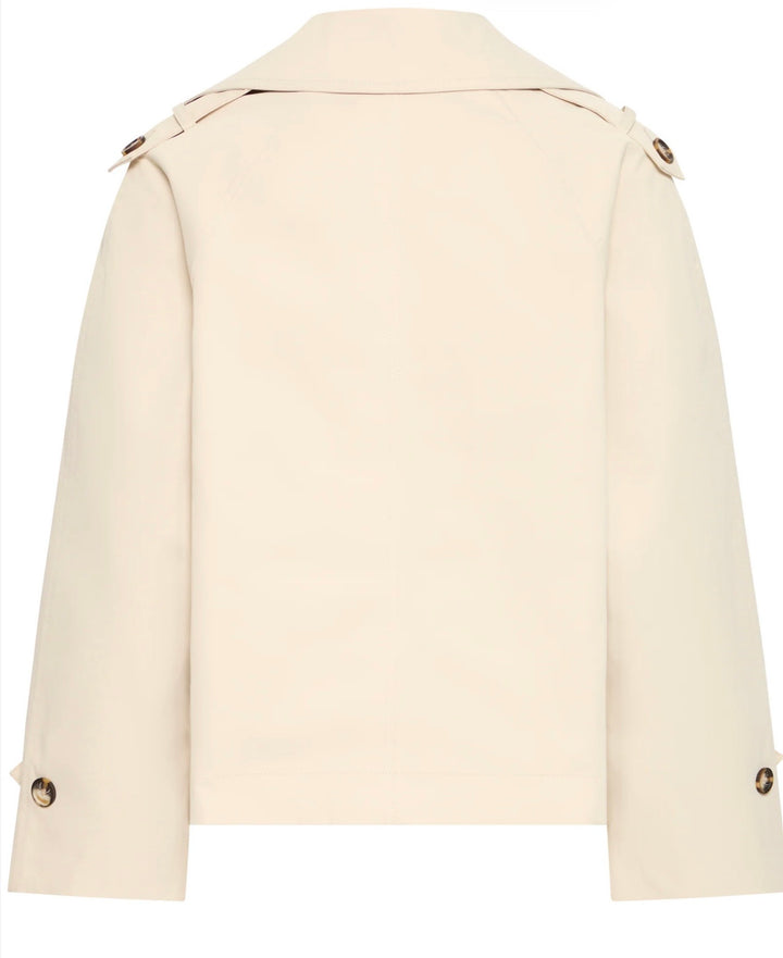 AMONA SH TRENCH COAT OYSTER