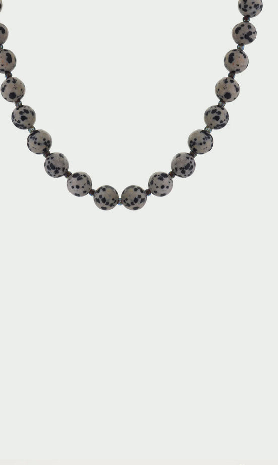 JASPER SMALL BEADED NECKLACE