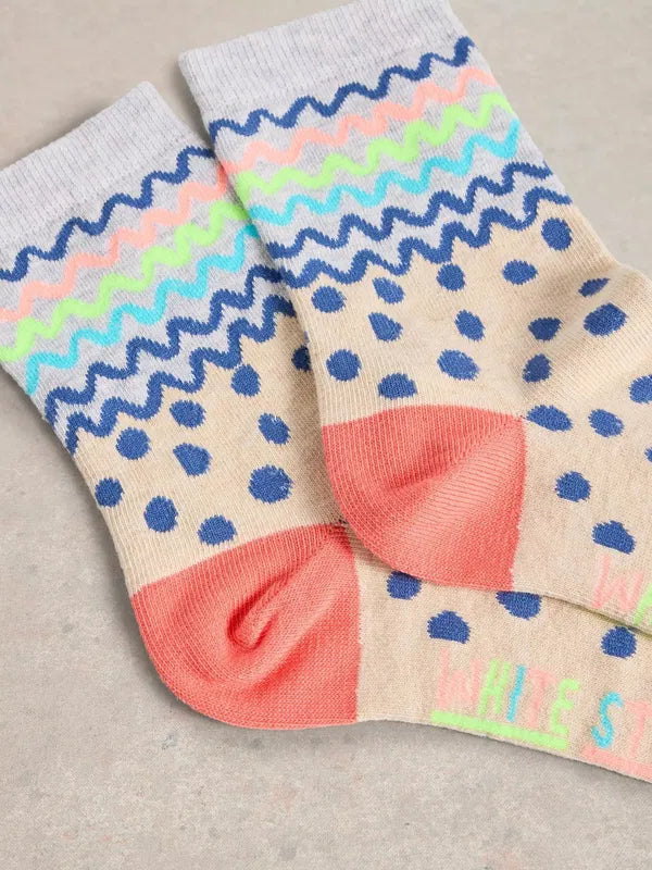 SQUIGGLE ANKLE SOCK SIZE 3-5