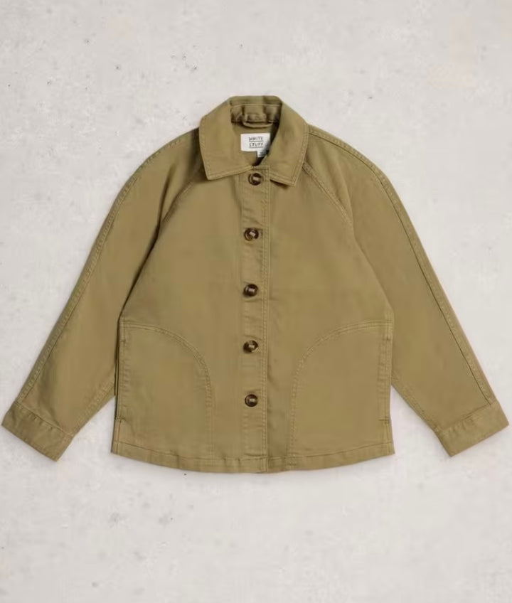 EDEN DENIM JACKET KHAKI GREEN