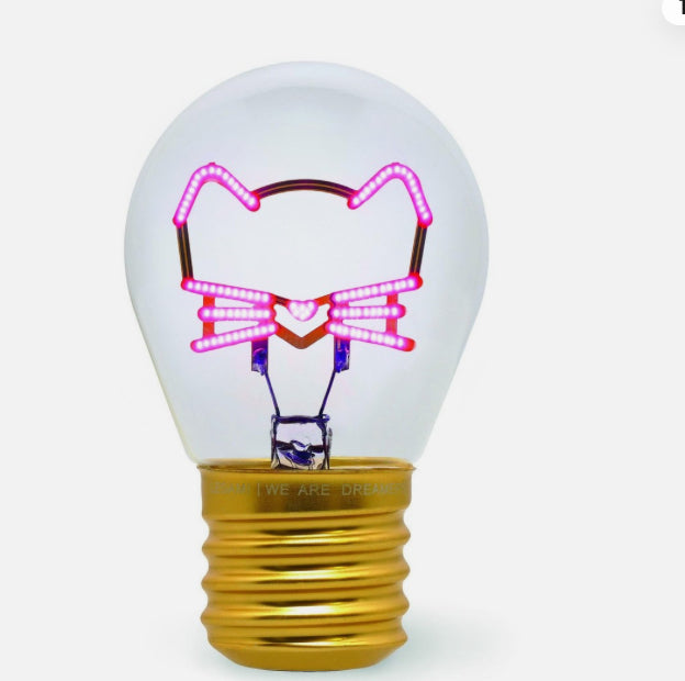 LIGHT BULB SHAPED TABLE LAMP- KITTY