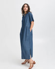 KINDRA DRESS CLEAR BLUE DENIM
