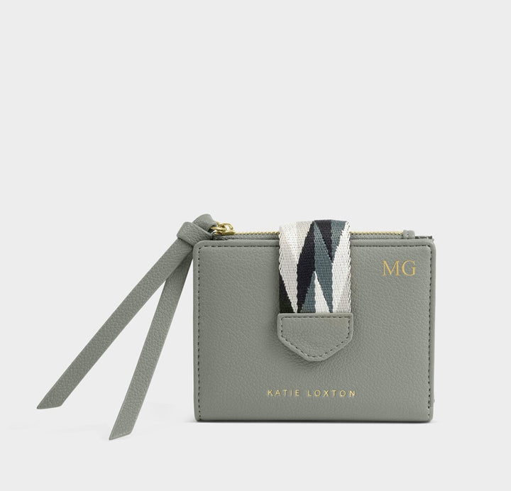 HALLIE COIN & CARD HOLDER | GRAPHITE GREEN