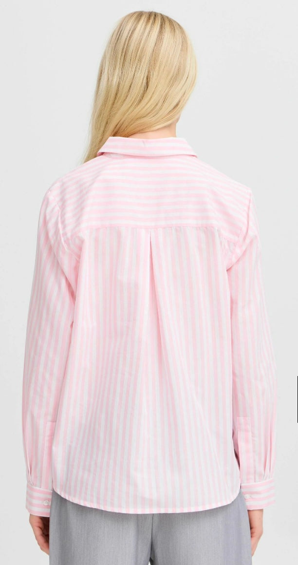 ROSEATE SPOONBILL MIX HATILA STRIPE SHIRT