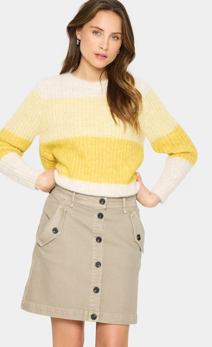 MANDY SZ PULLOVER MISTED YELLOW MELANGE