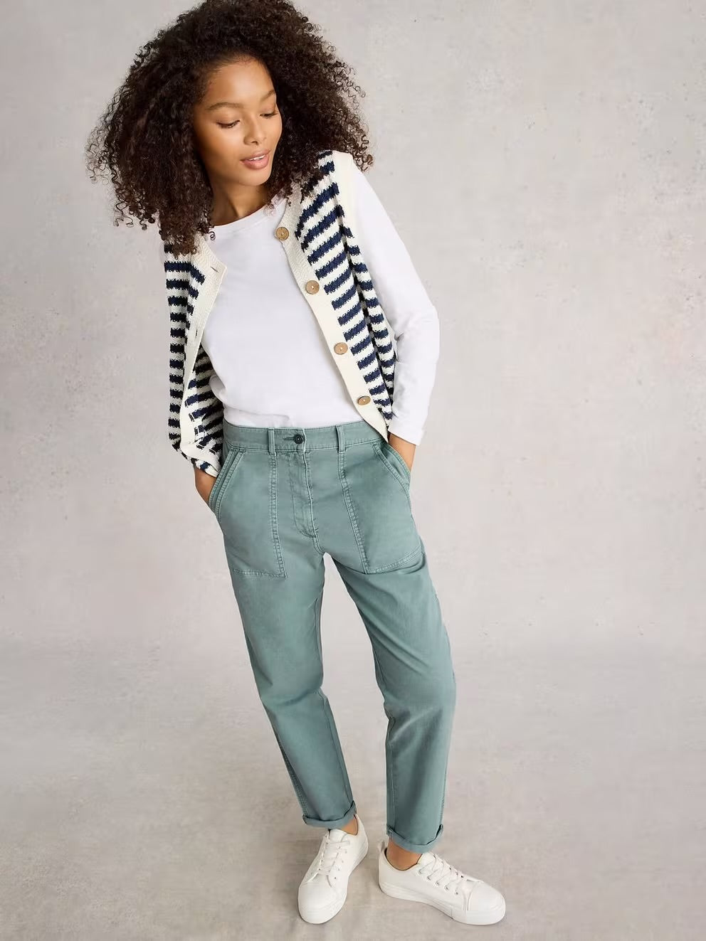 TWISTER CHINO MID BLUE