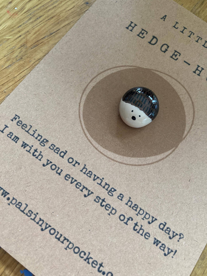 Hedgehog Anxiety Relief Pocket Pebble For Animal Lovers