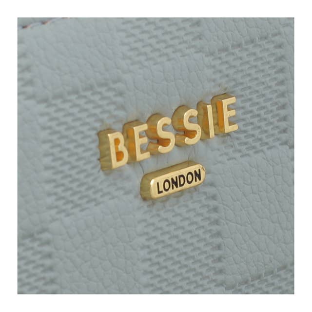 CHECKBOARD WALLET: Beige
