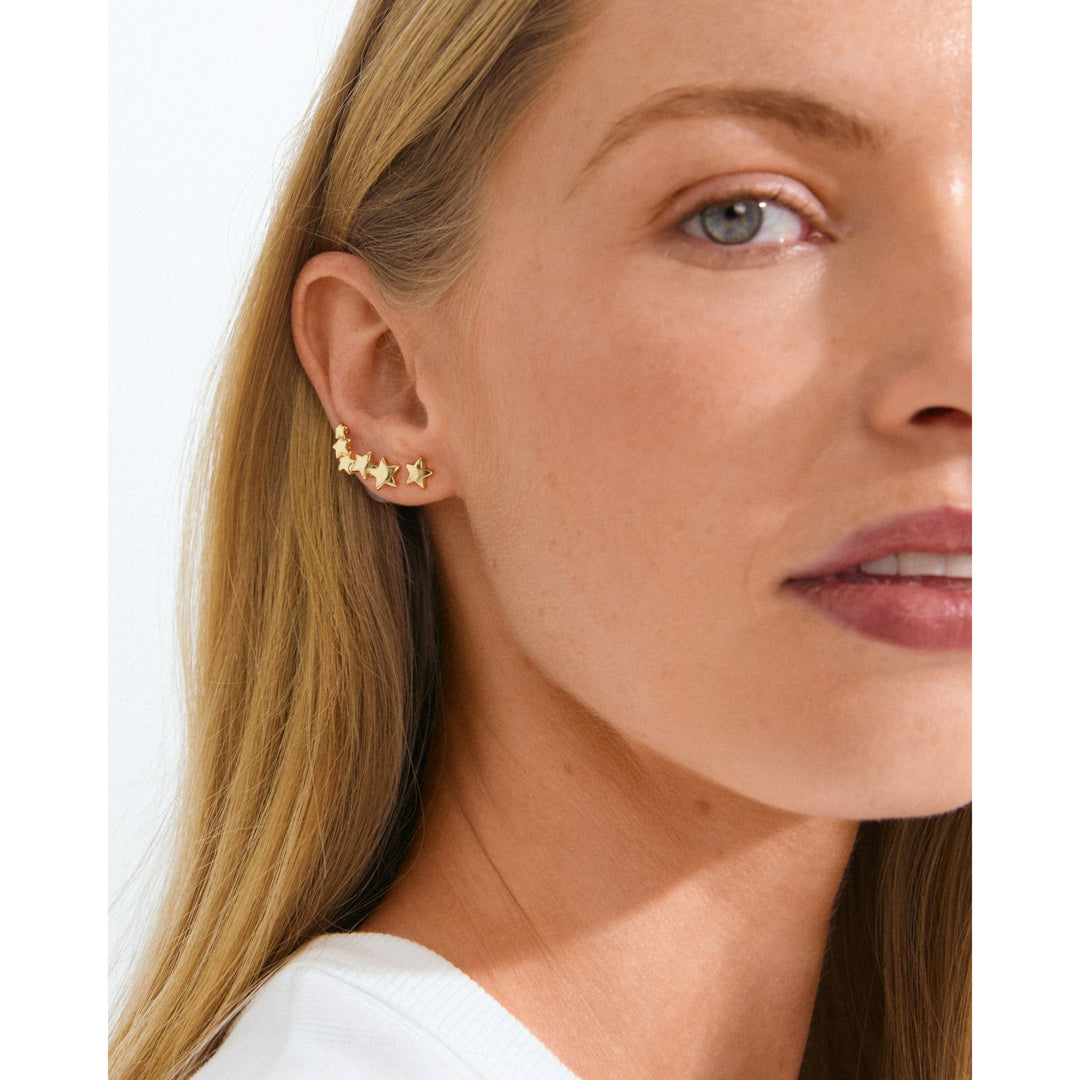 AVA STAR EARRINGS GOLD