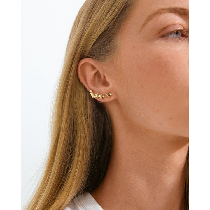 AVA STAR EARRINGS GOLD
