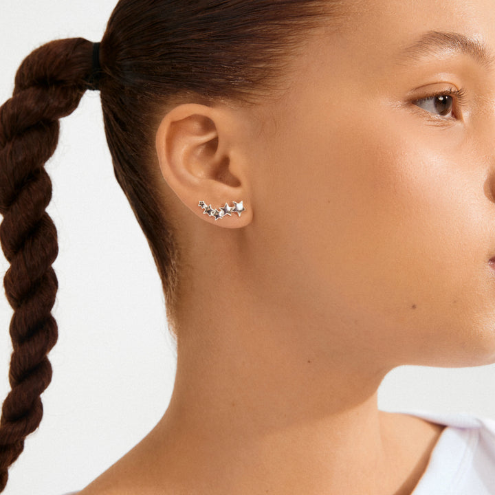 AVA STAR EARRINGS SILVER