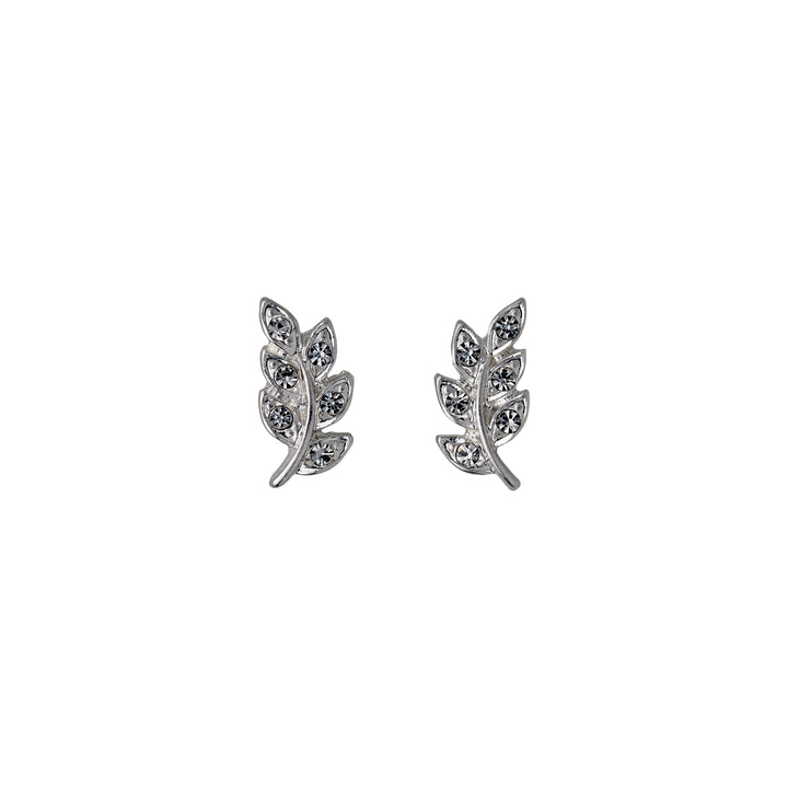 IMOGEN CRYSTAL LEAF EARRINGS