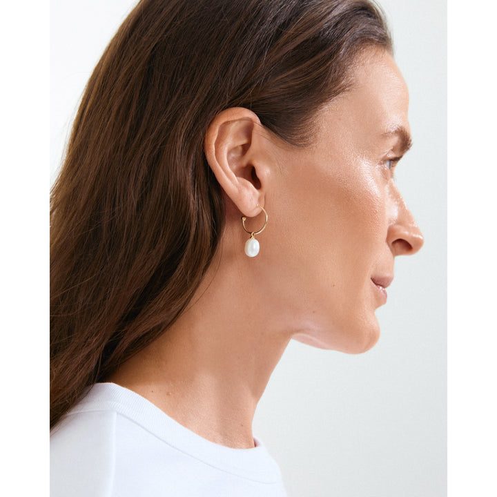 EILA PEARL GOLD EARRINGS