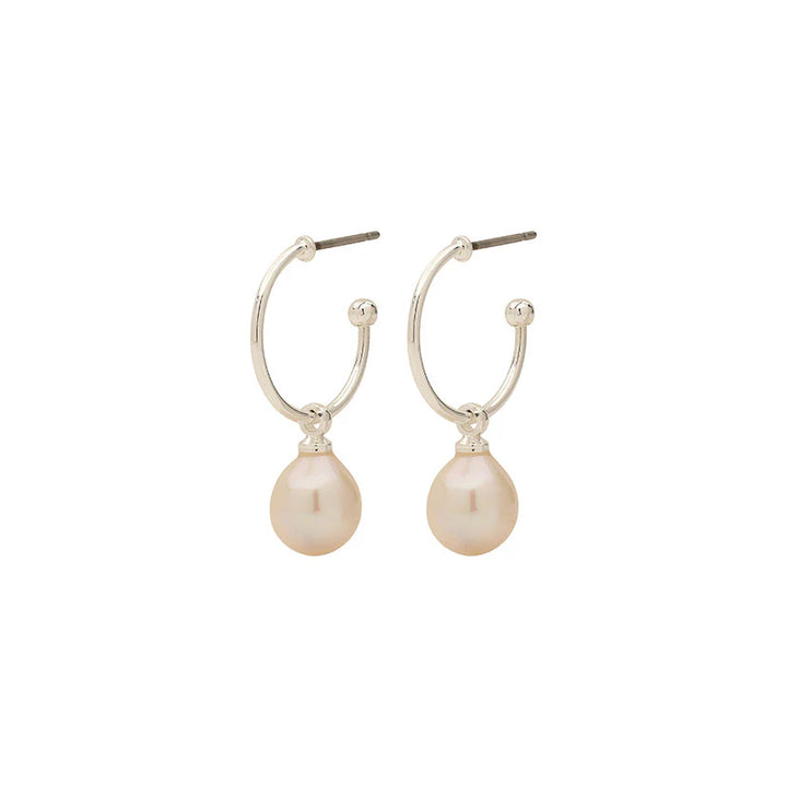 PEARL DROP EARRINGS SILVER