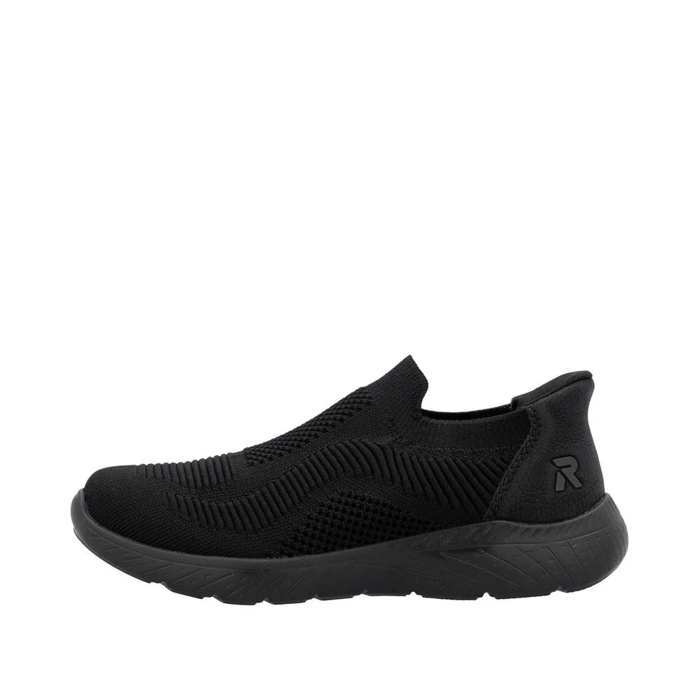 M5072-00 BLACK SPORT ELASTICATED SHOE