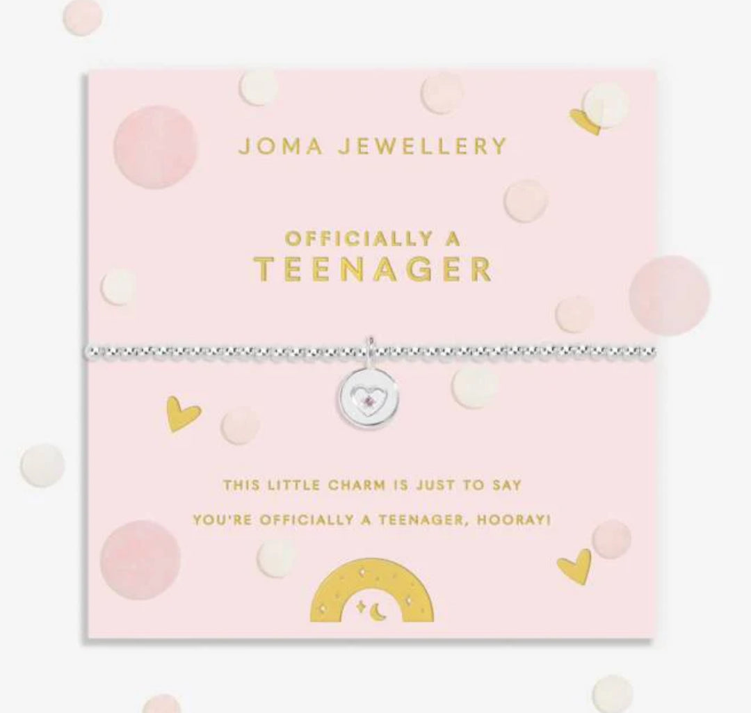 KIDS CONFETTI OFFICIALLY A TEENAGER BRACELET