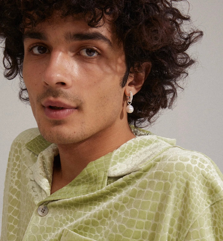 EDELE PEARL EARRINGS SILVER PLATED