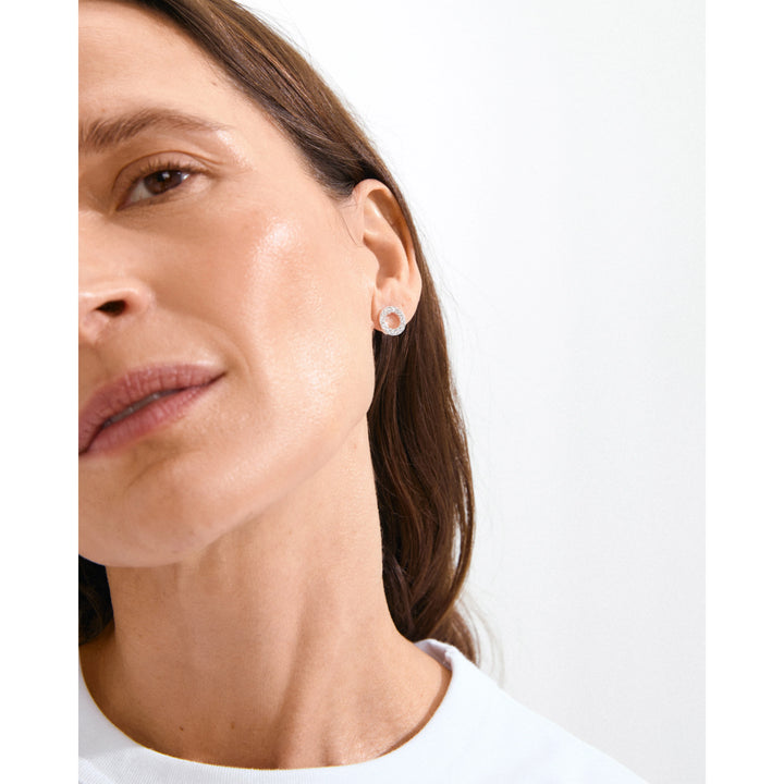 VICTORIA CRYSTAL HALO EARRINGS