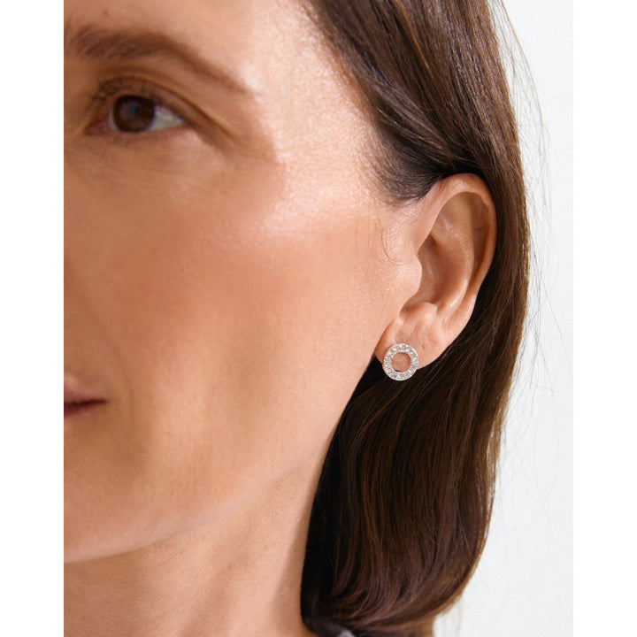 VICTORIA CRYSTAL HALO EARRINGS