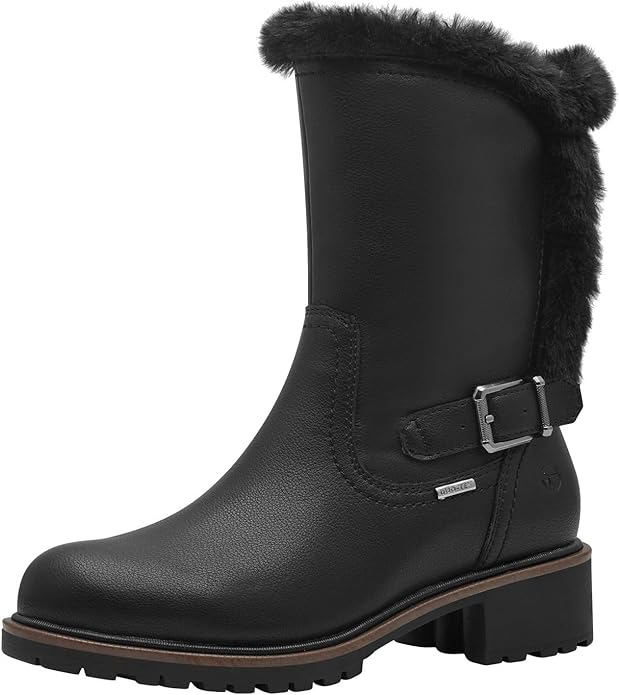 BLACK FLUFFY BOOTS