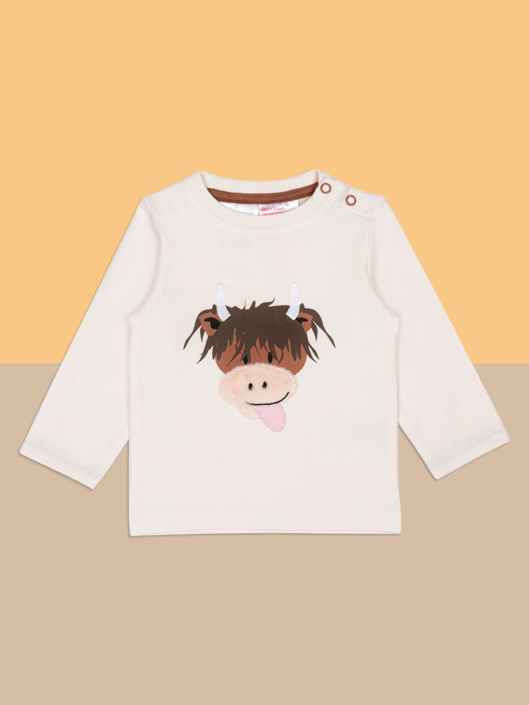 Neutral Hamish Cow Design: 1-2 Years / Socks
