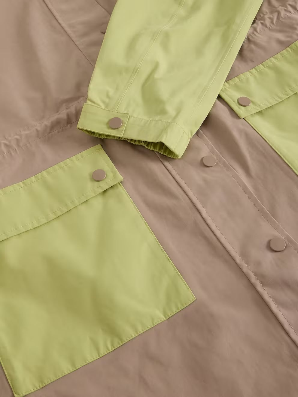 BETH WATERPROOF COAT GREEN MLT