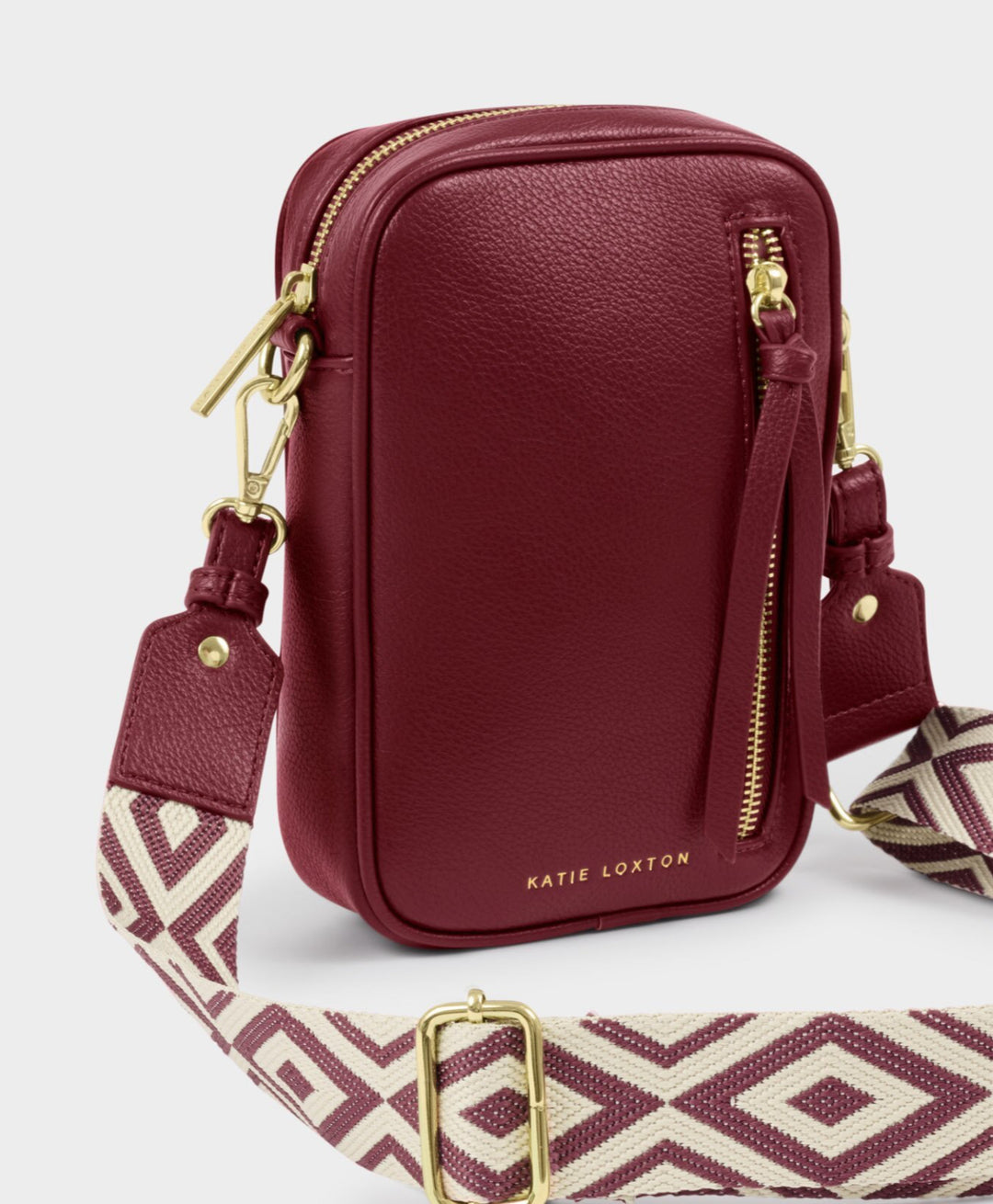 HALLIE SMALL CROSSBODY BAG | CHERRY