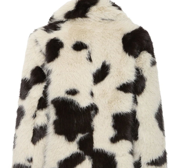 BEMIO COAT BIRK COW FAKE FUR