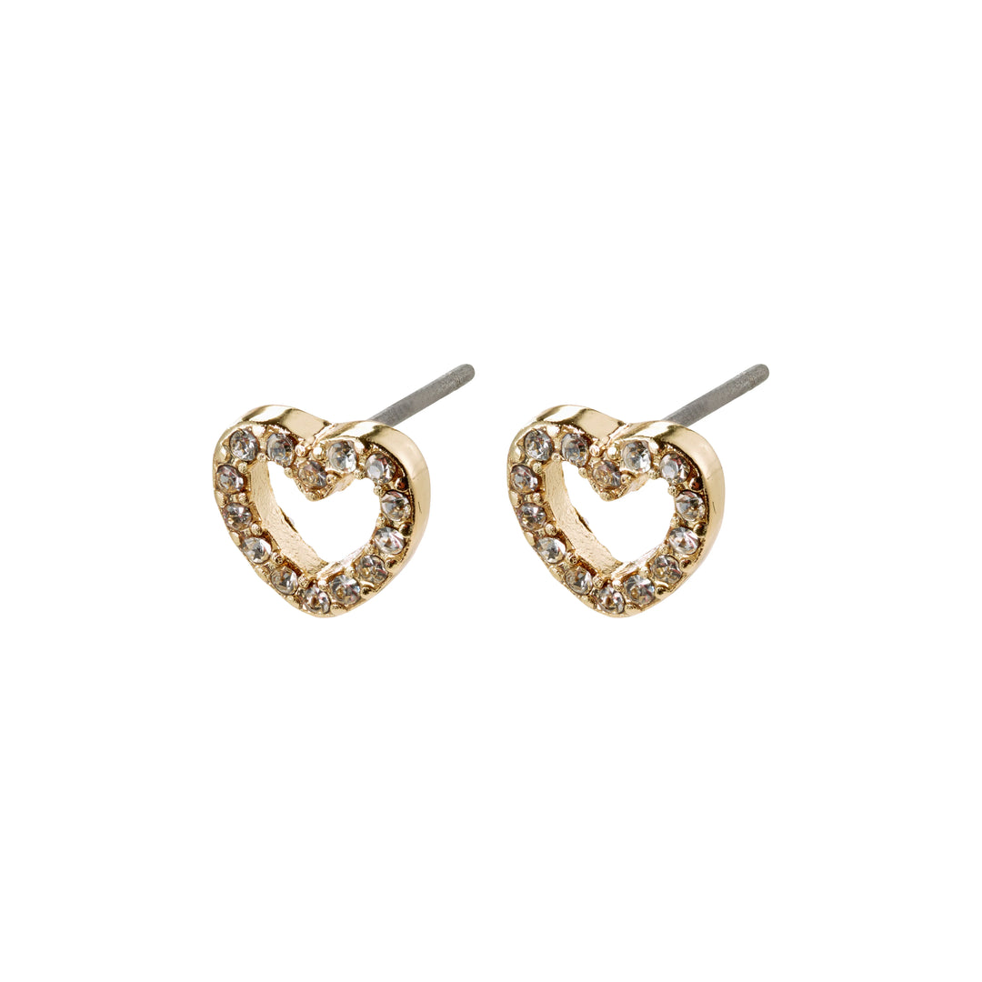 EDIE crystal heart earrings