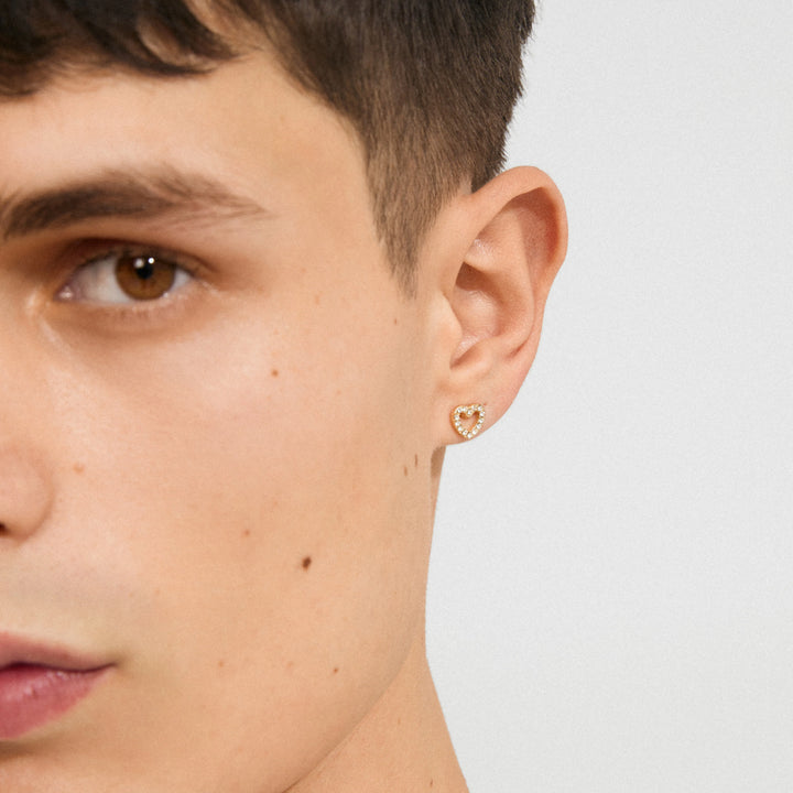 EDIE crystal heart earrings