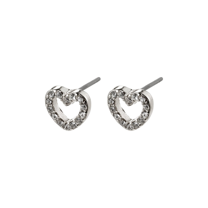 EDIE crystal heart earrings