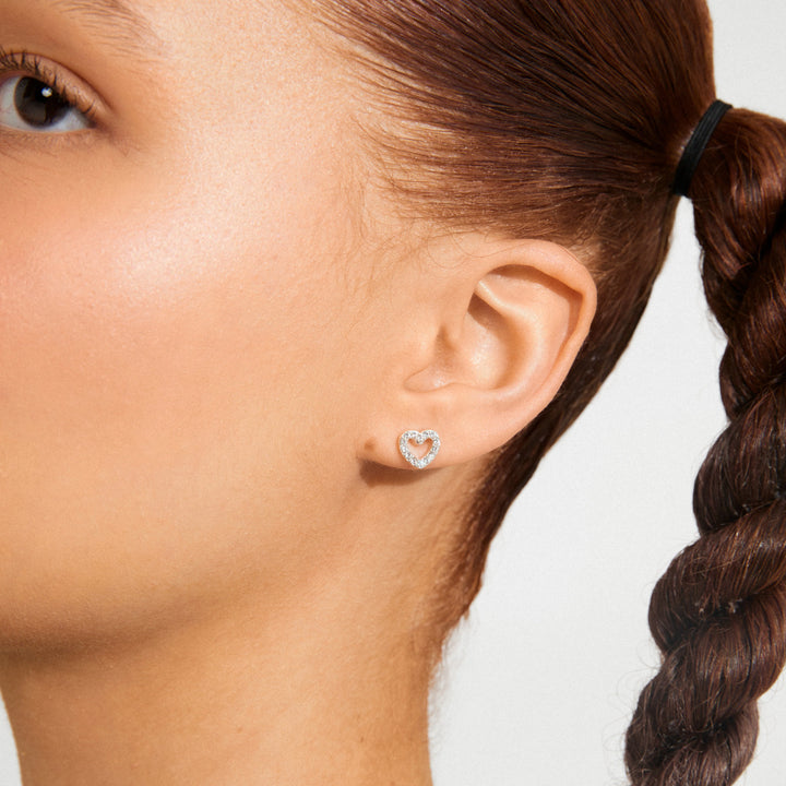 EDIE crystal heart earrings