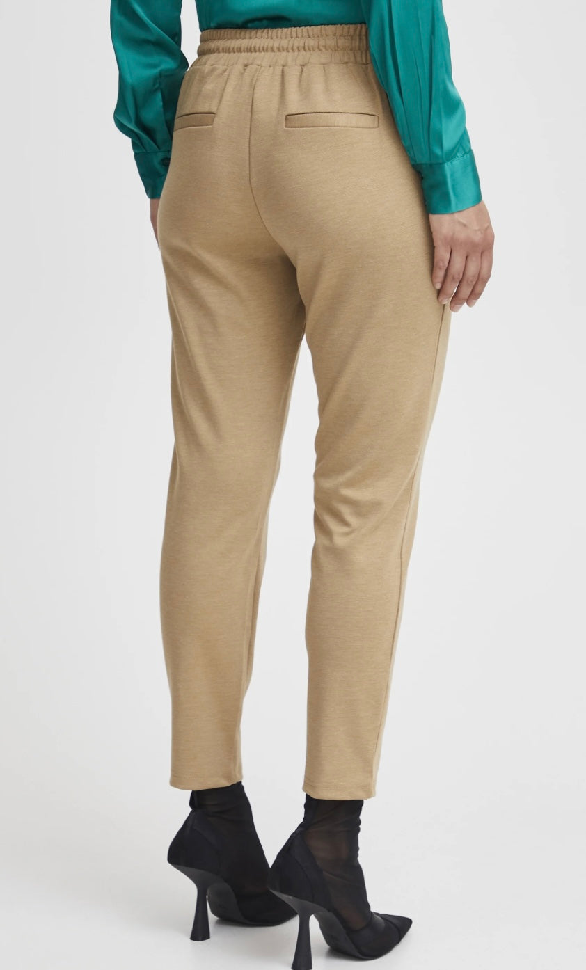 RIZETTA CROP TROUSER TIGER’S EYE MELANGE