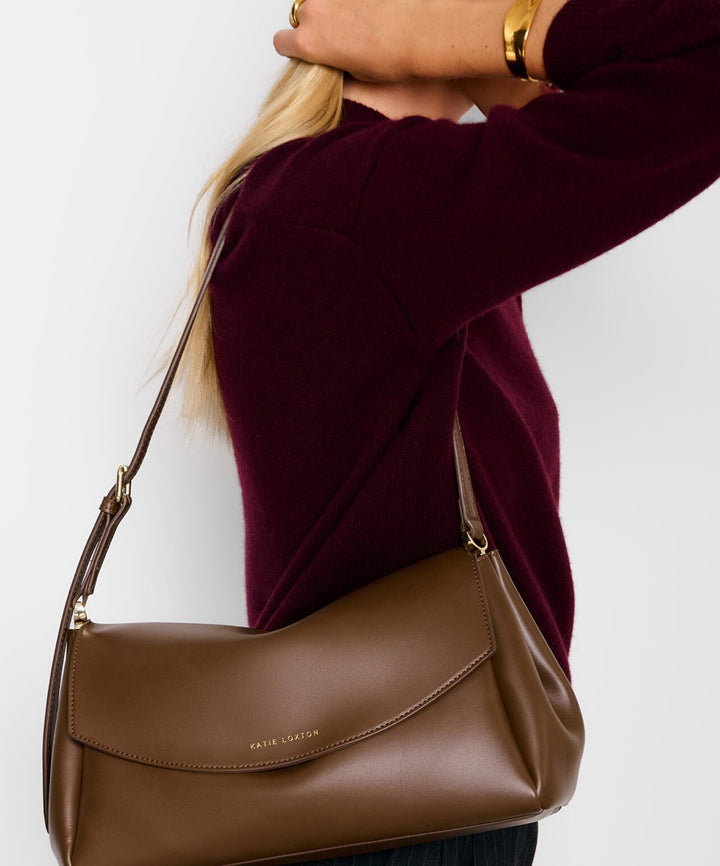 SLOANE SHOULDER BAG| DARK CHOCOLATE