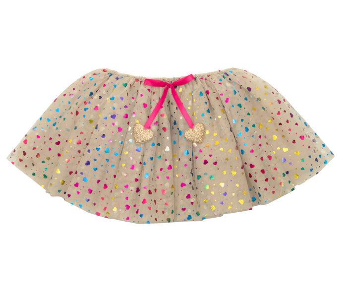 RAINBOW HEARTS TUTU BEIGE