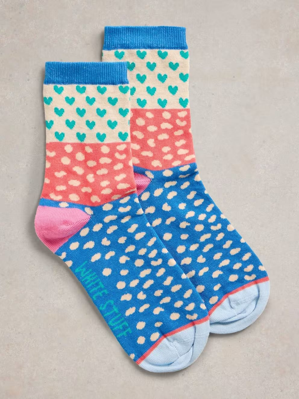 HEART SPOT ANKLE SOCK SIZE 6-8