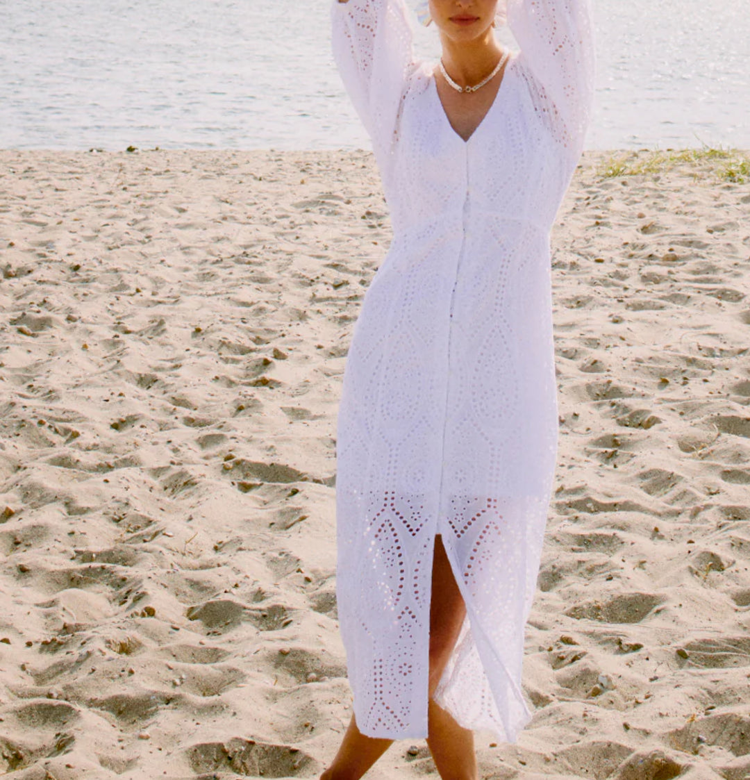 MALLIE DRESS MARSHMALLOW