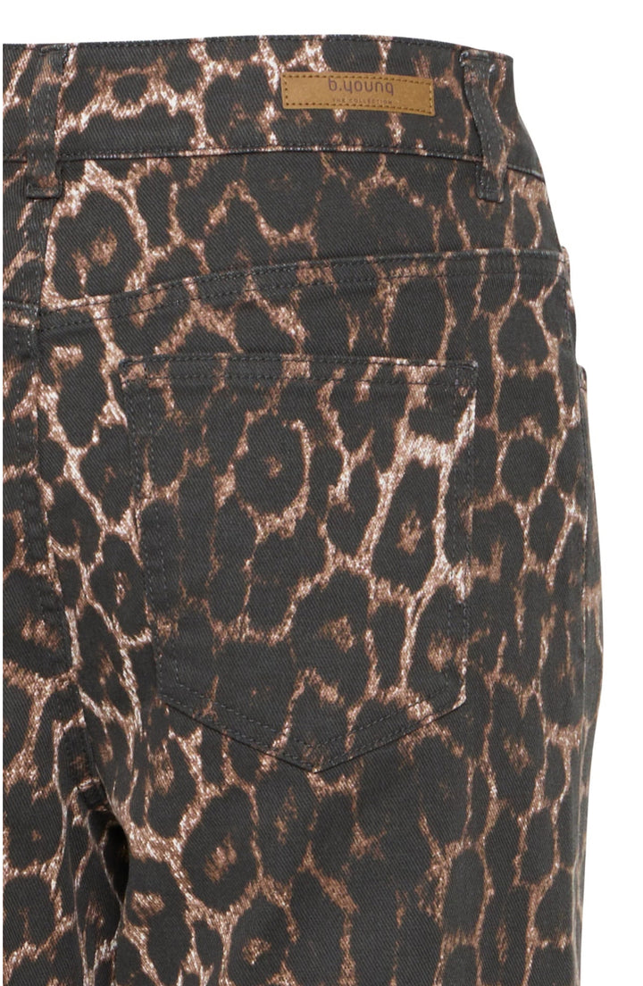 KENNA HW JEANS DENIM LEOPARD MIX
